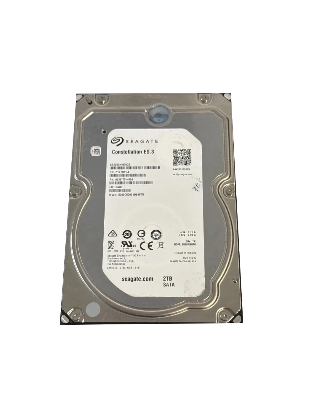 Seagate Constellation ES.3 2 TB (2000 GB) SATA Festplatte